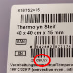 Konec praskání termoplastu Thermolyn Steif 616T52=*